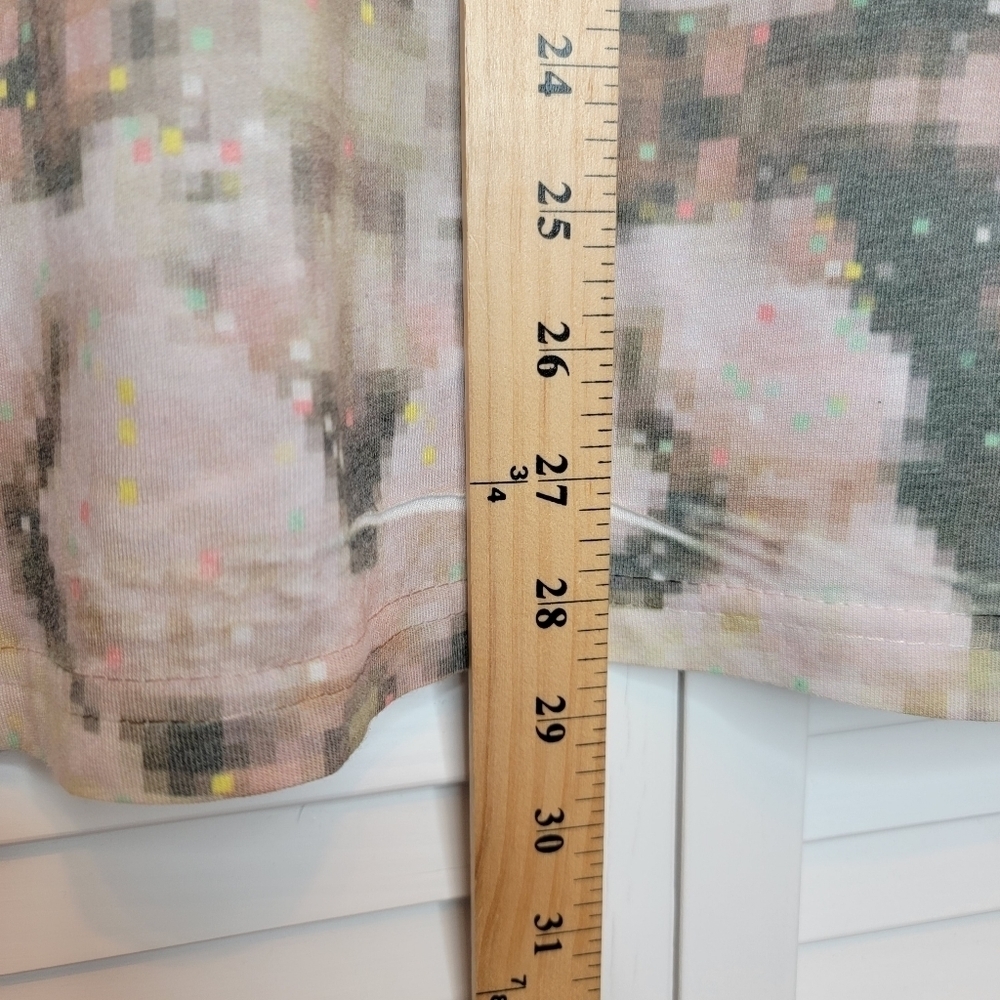 SIMEON FARRAR Kaleidoscope Pixel Tie Dye T-Shirt Cotton Crew Neck Made UK Pink - Picture 11 of 12